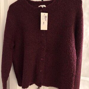 *NWT Evereve Z Supply Brooke Cardigan ~ Berrywine ~ SMALL